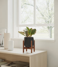 Load image into Gallery viewer, Black stand:walnut