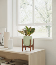 Load image into Gallery viewer, Turquoise stand:walnut