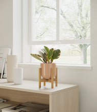Load image into Gallery viewer, Glossy Pink stand:bamboo