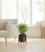 Load image into Gallery viewer, Black stand:bamboo