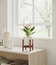 Load image into Gallery viewer, Hammered Ivory stand:walnut