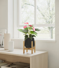 Load image into Gallery viewer, Black stand:bamboo