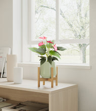 Load image into Gallery viewer, Turquoise stand:bamboo