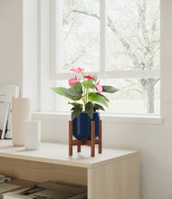 Load image into Gallery viewer, Twilight Blue stand:walnut