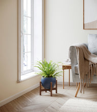 Load image into Gallery viewer, Deep Navy stand:walnut