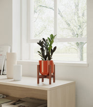 Load image into Gallery viewer, Glossy Red stand:walnut