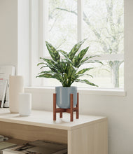 Load image into Gallery viewer, Misty Blue stand:walnut