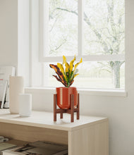 Load image into Gallery viewer, Glossy Red stand:walnut