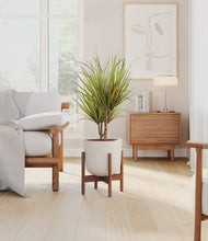 Load image into Gallery viewer, Natural Bamboo stand:walnut