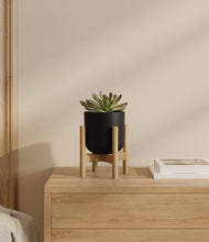 Load image into Gallery viewer, Stone Black stand:bamboo