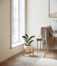 Load image into Gallery viewer, Shiny EggWhite stand:bamboo