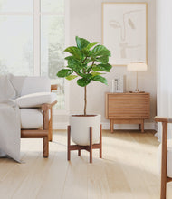 Load image into Gallery viewer, Natural Bamboo stand:walnut