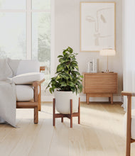 Load image into Gallery viewer, Natural Bamboo stand:walnut