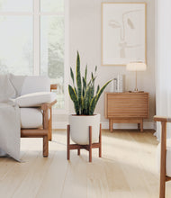 Load image into Gallery viewer, Natural Bamboo stand:walnut