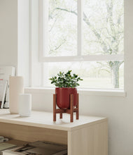Load image into Gallery viewer, Striped Cherry Red stand:walnut
