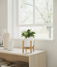 Load image into Gallery viewer, White stand:bamboo