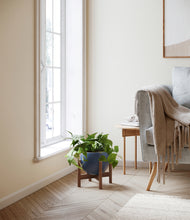 Load image into Gallery viewer, Deep Navy stand:walnut