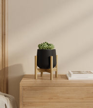 Load image into Gallery viewer, Black stand:bamboo