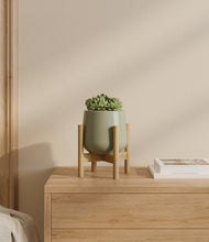 Load image into Gallery viewer, Turquoise stand:bamboo