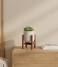 Load image into Gallery viewer, Natural Bamboo stand:walnut