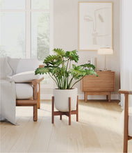 Load image into Gallery viewer, Natural Bamboo stand:walnut