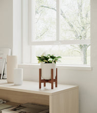 Load image into Gallery viewer, Natural Bamboo stand:walnut