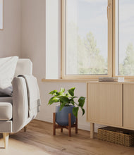 Load image into Gallery viewer, Deep Navy stand:walnut