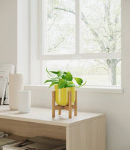 Load image into Gallery viewer, Key Lime Yellow stand:bamboo