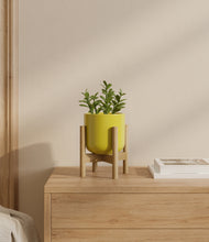 Load image into Gallery viewer, Key Lime Yellow stand:bamboo