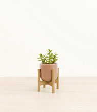 Load image into Gallery viewer, Hammered Peach Pink stand:bamboo