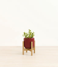 Load image into Gallery viewer, Striped Cherry Red stand:bamboo