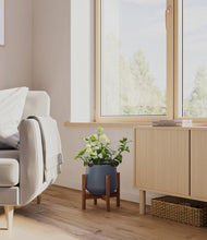 Load image into Gallery viewer, Deep Navy stand:walnut