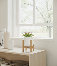 Load image into Gallery viewer, White stand:bamboo