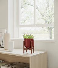 Load image into Gallery viewer, Striped Cherry Red stand:walnut