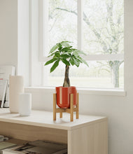 Load image into Gallery viewer, Glossy Red stand:bamboo