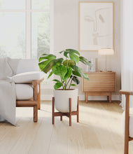 Load image into Gallery viewer, Natural Bamboo stand:walnut