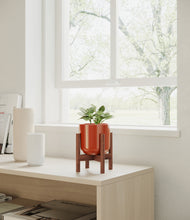 Load image into Gallery viewer, Glossy Red stand:walnut