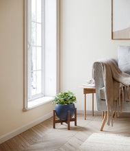 Load image into Gallery viewer, Deep Navy stand:walnut