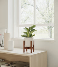 Load image into Gallery viewer, Natural Bamboo stand:walnut