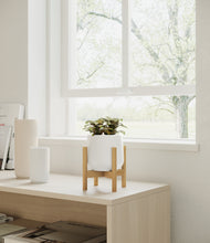 Load image into Gallery viewer, White stand:bamboo