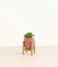 Load image into Gallery viewer, Hammered Rose Pink stand:bamboo