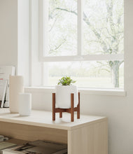 Load image into Gallery viewer, White stand:walnut