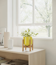 Load image into Gallery viewer, Key Lime Yellow stand:bamboo