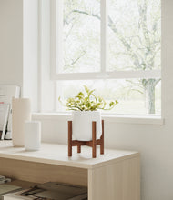 Load image into Gallery viewer, White stand:walnut