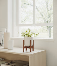 Load image into Gallery viewer, Natural Bamboo stand:walnut