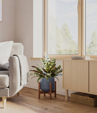 Load image into Gallery viewer, Deep Navy stand:walnut