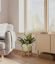 Load image into Gallery viewer, Turquoise stand:bamboo