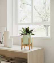 Load image into Gallery viewer, Turquoise stand:bamboo