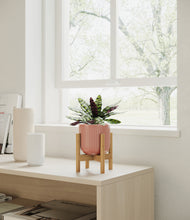 Load image into Gallery viewer, Striped Rose Pink stand:bamboo