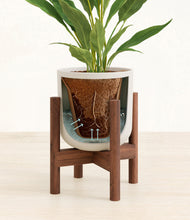 Load image into Gallery viewer, Natural Bamboo stand:walnut